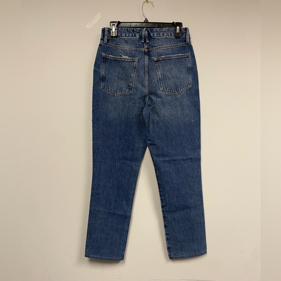 Good American Good Boy Side Fray High Waisted Jeans Size 4/27 - Picture 6 of 13